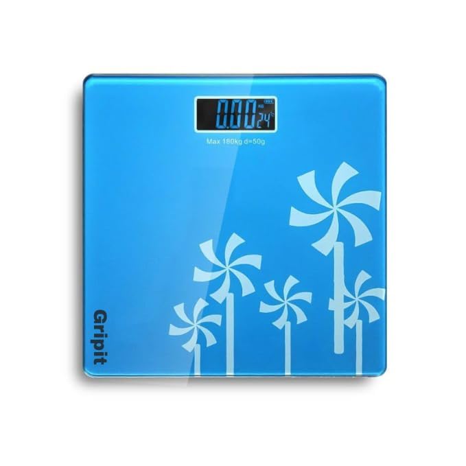 GripIt Digital Bathroom Scale Blue